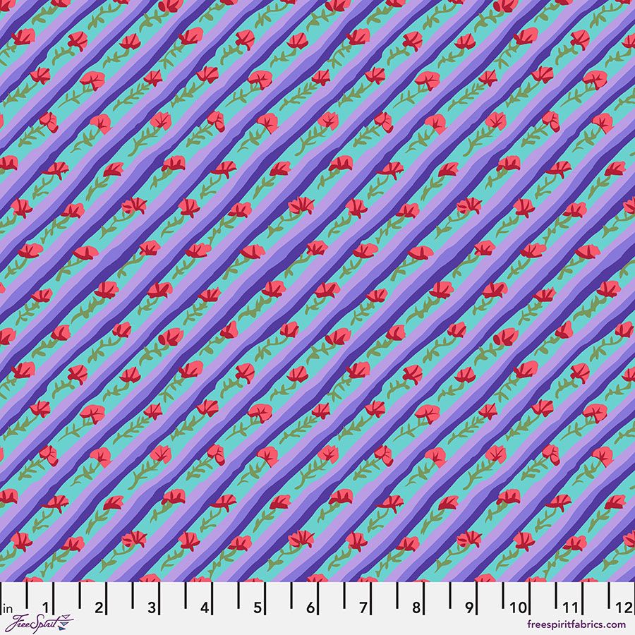 Kaffe Fassett Diagonal Poppy - Purple