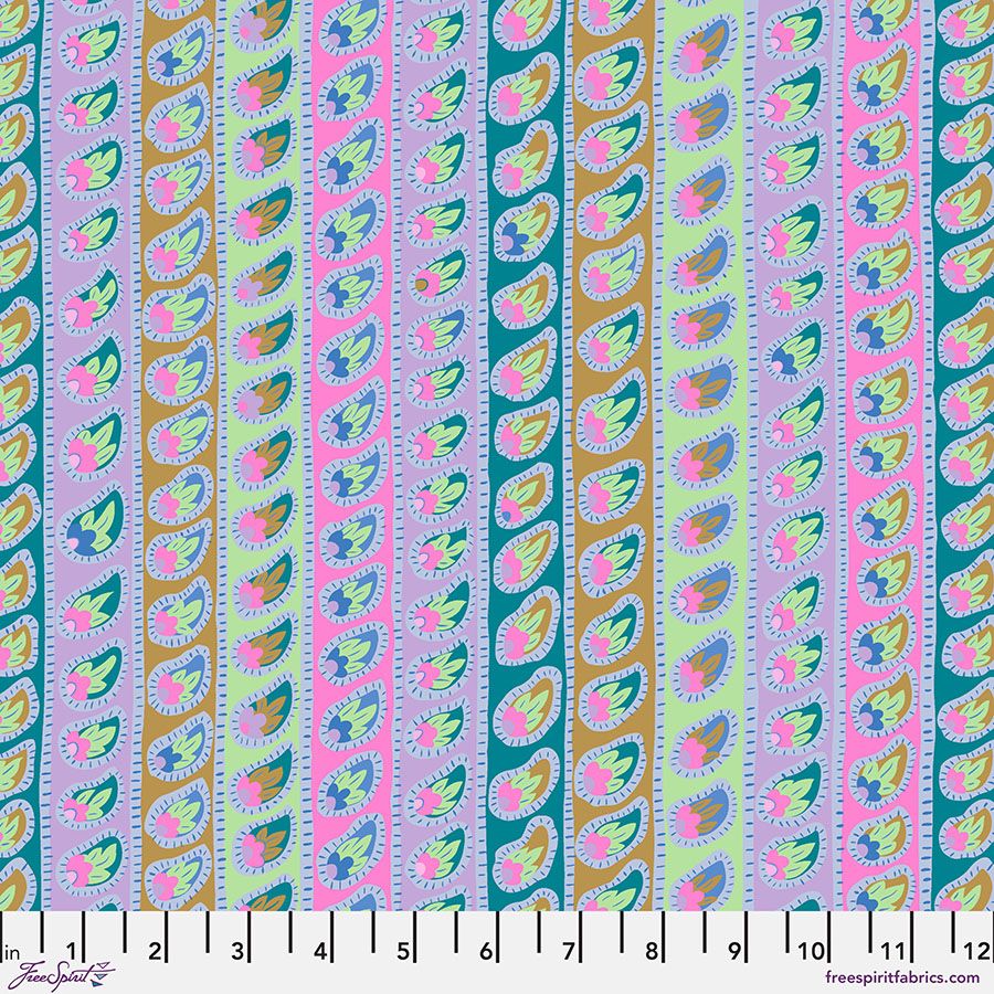 Kaffe Fassett Paisley Stripe - Lavender