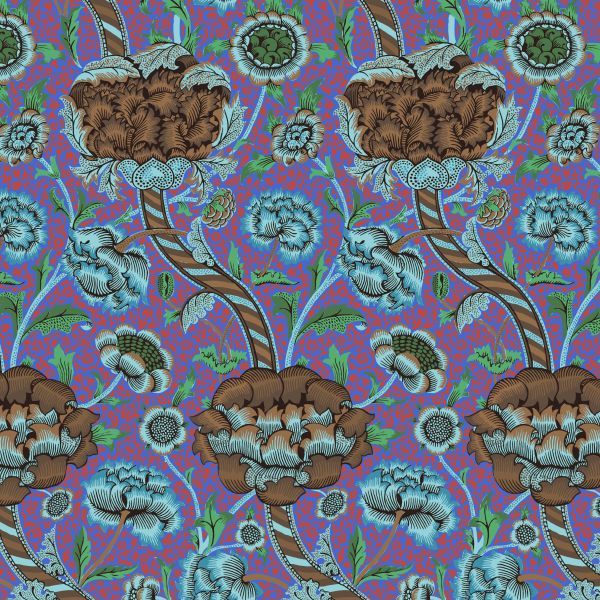 Kaffe Fassett x Morris & Co Wandle - Cobalt