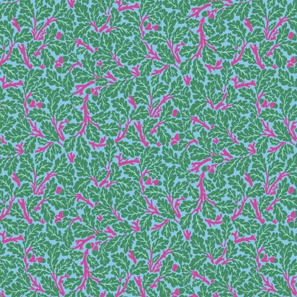 Kaffe Fassett x Morris & Co Oak - Turquoise