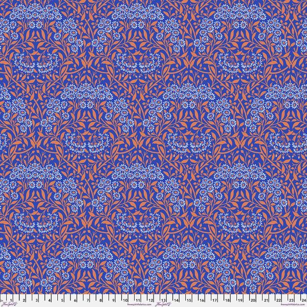 Kaffe Fassett x Morris & Co Michaelmas Daisy - Cobalt