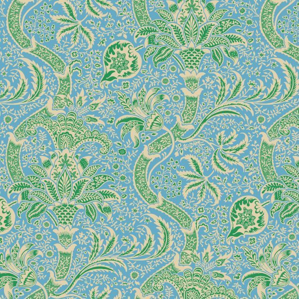Kaffe Fassett x Morris & Co Indian - Aqua