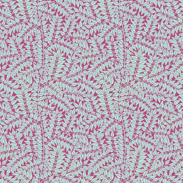 Kaffe Fassett x Morris & Co Branches - Magenta