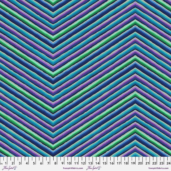 Kaffe Fassett Chevron Stripe - Blue