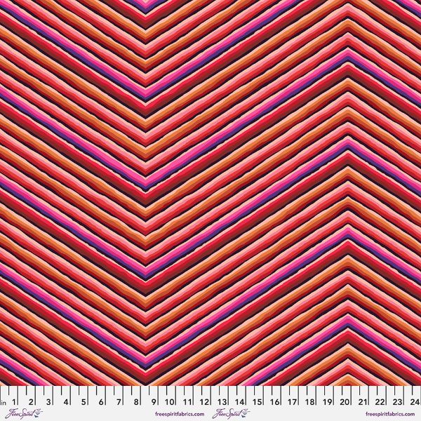 Kaffe Fassett Chevron Stripe - Red