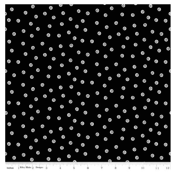 J Wrecker Frisch Scary Scraps Dress Dots - Black - PRE ORDER