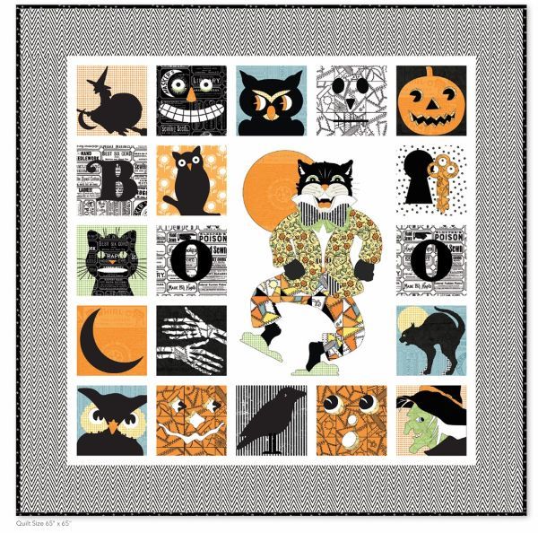 J Wrecker Frisch Scary Scraps Masquerade Madness Quilt Pattern - PRE ORDER