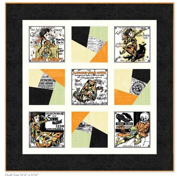J Wrecker Frisch Scary Scraps Scrap Crazy Quilt Pattern - PRE ORDER