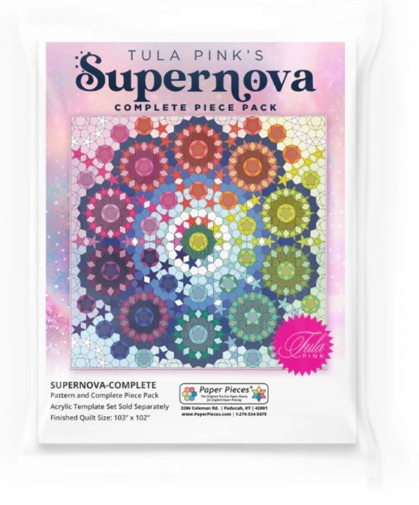 PRE ORDER Tula Pink Supernova - EPP Quilt Pattern & Paper Pieces