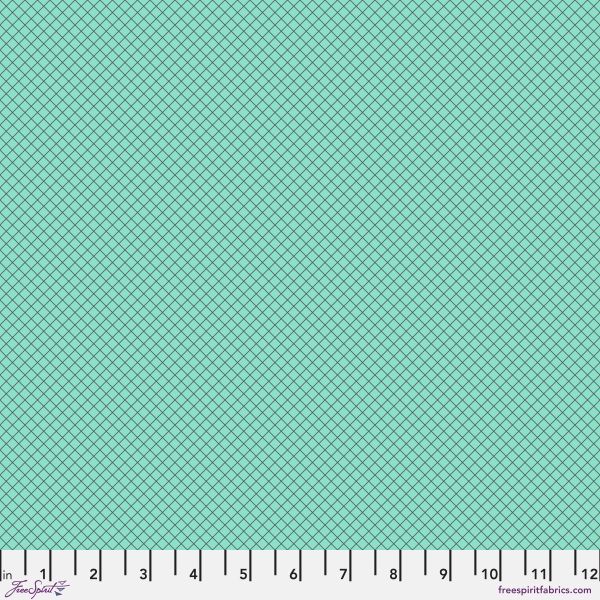 Tula Pink True Colors On the Grid - Raindrop