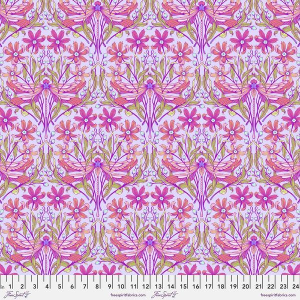 Tula Pink Moon Garden Dragon Your Feet - Dusk