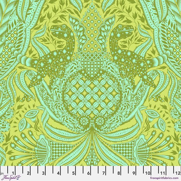 Tula Pink Roar Gift Rapt - Lime