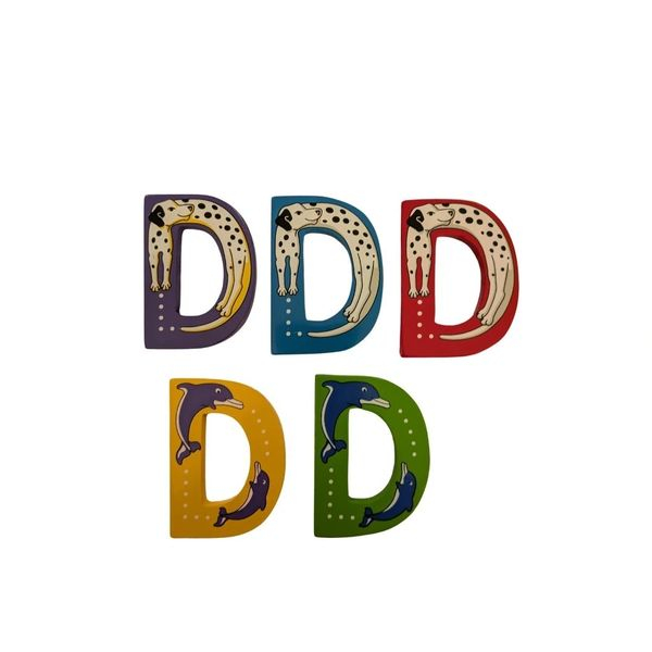 Lanka Kade Wooden Animal Letter - D