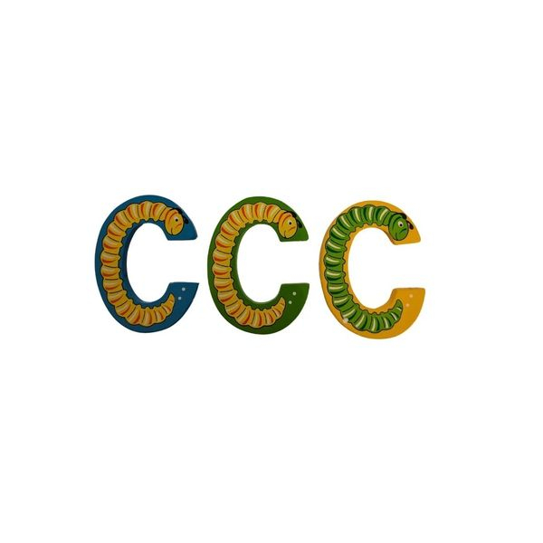 Lanka Kade Wooden Animal Letter - C