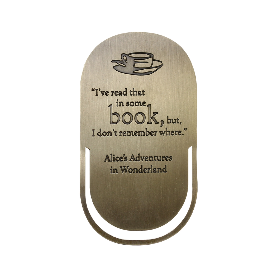 Bookmark Alice in Wonderland Literary Quote