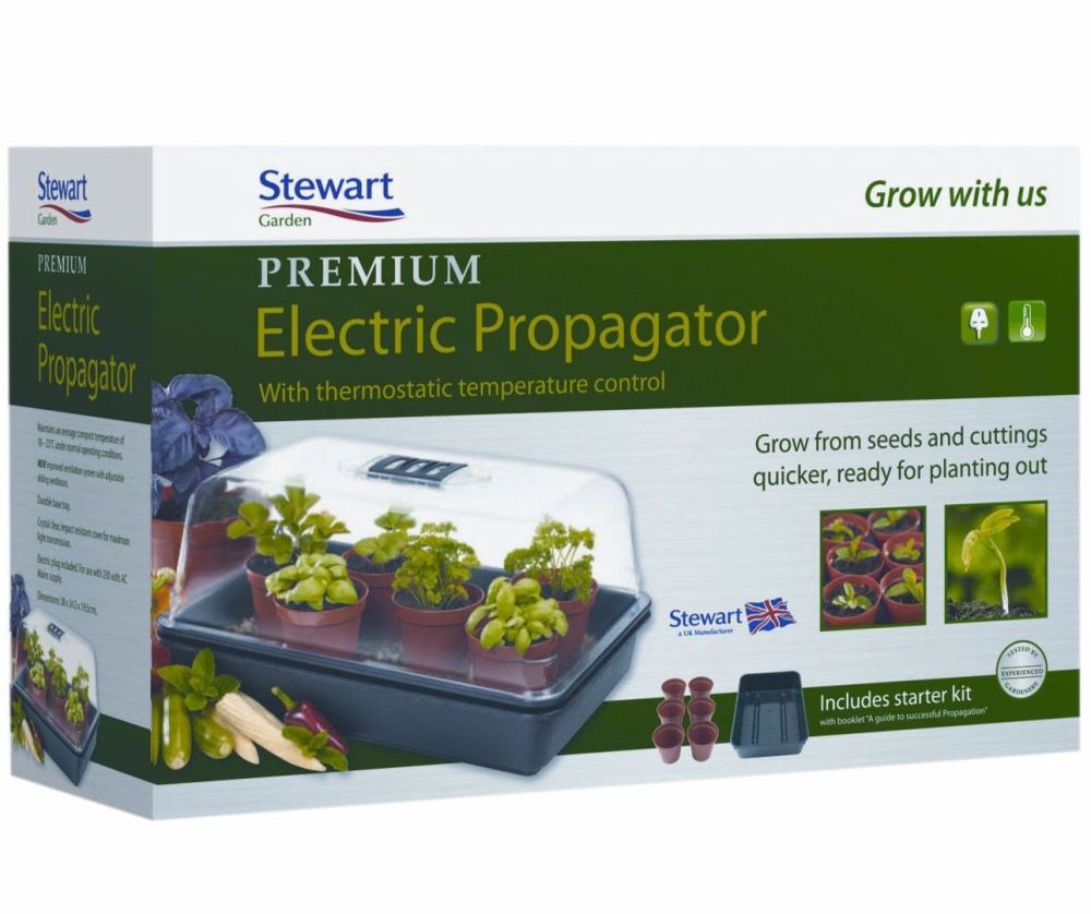 Stewart Premium Electric Thermostatic Heated Propagator 38cm