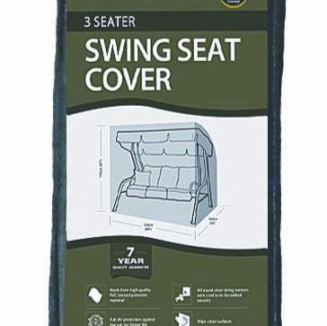 Garland 3 Seater Garden Swing Seat Hammock Cover Polyester Green W3432