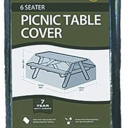 Garland 6 Seater Picnic Table Cover Heavy-Duty Polyester Green W3504