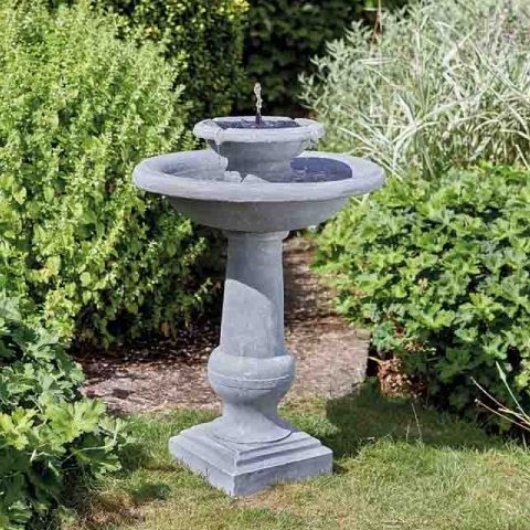 Smart Solar Chatsworth Bird Bath Fountain Garden Water Feature