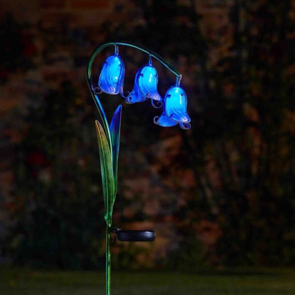 Smart Solar Bluebell Garden Flower Stake Lights - 2 pack