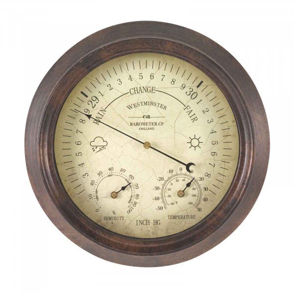 Smart Garden Westminster Garden Barometer & Thermometer 8''