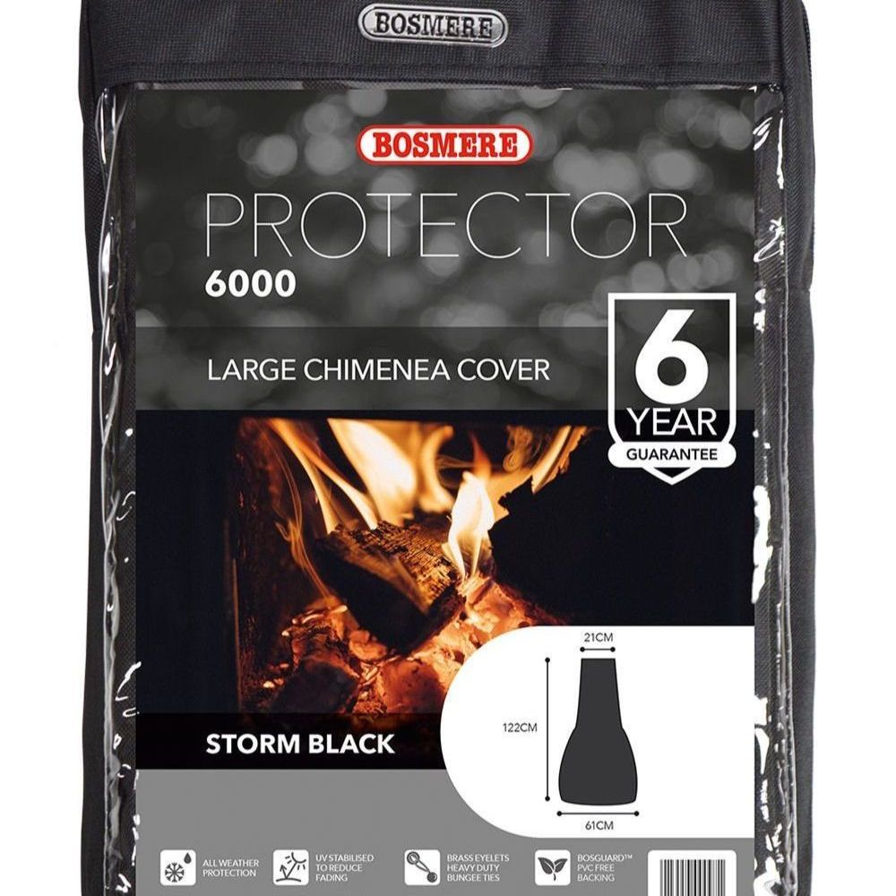 Bosmere Large Chimenea Cover - Storm Black Polyester 1.22m D755