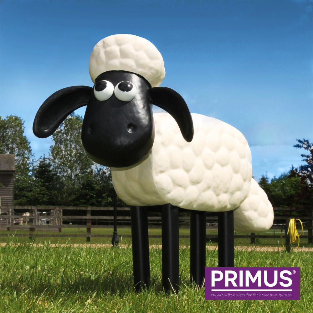 Primus Shaun the Sheep Metal Garden Animal Ornament