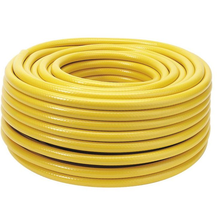 Draper 50m Garden Hose Pipe - Reinforced Yellow Hose 
