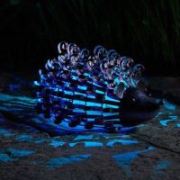 Smart Solar Hedgehog Silhouette Light Metal Animal Ornament