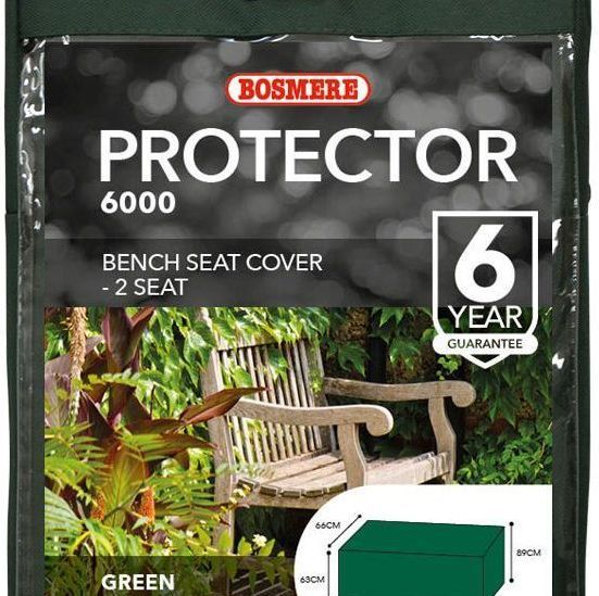 Bosmere 2 Seat Seater Garden Bench Polyester Cover - Green C605