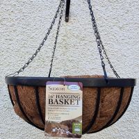 Smart Garden Saxon Metal Hanging Basket with Liner 16''