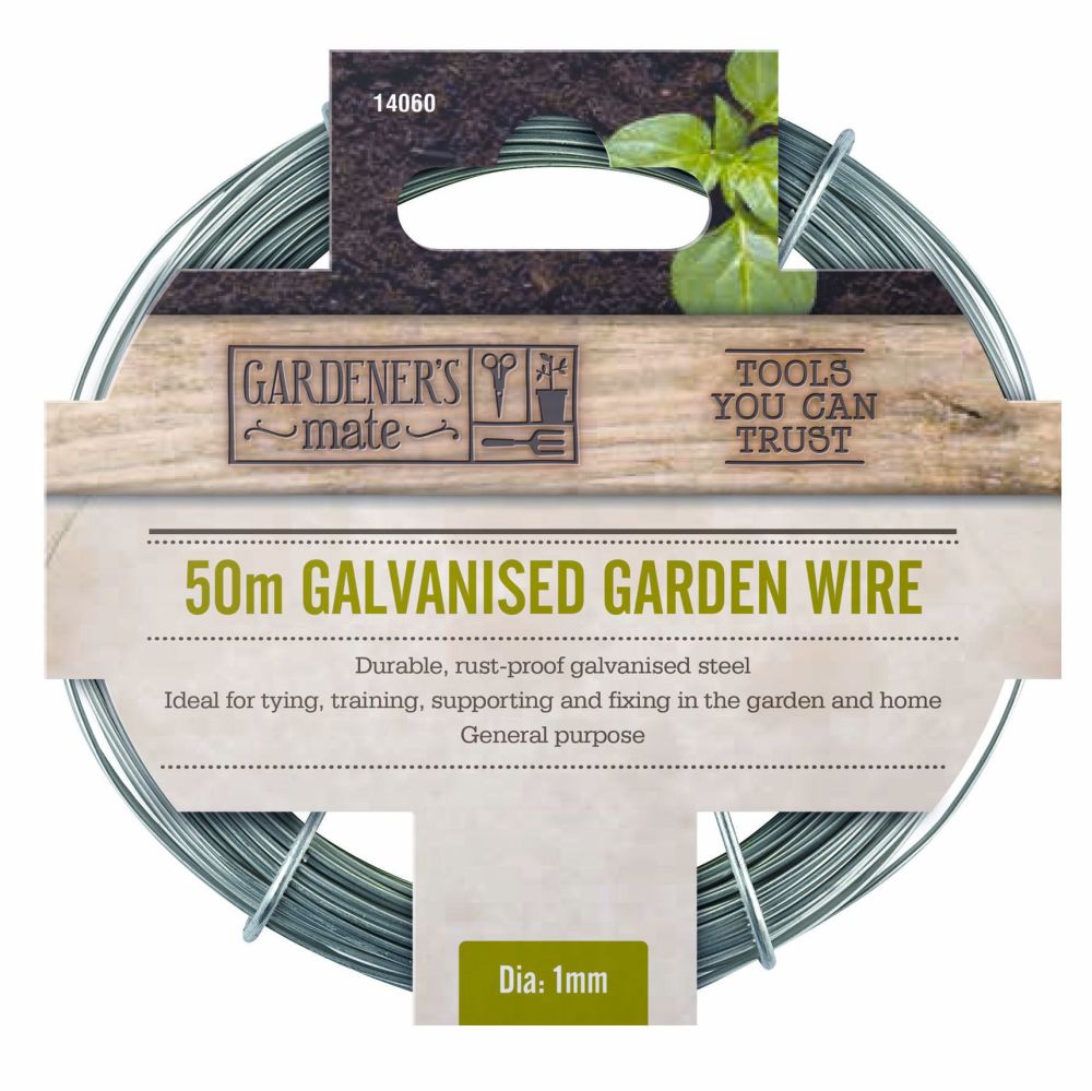 Gardman 50m General Purpose Garden Galvanised Wire 