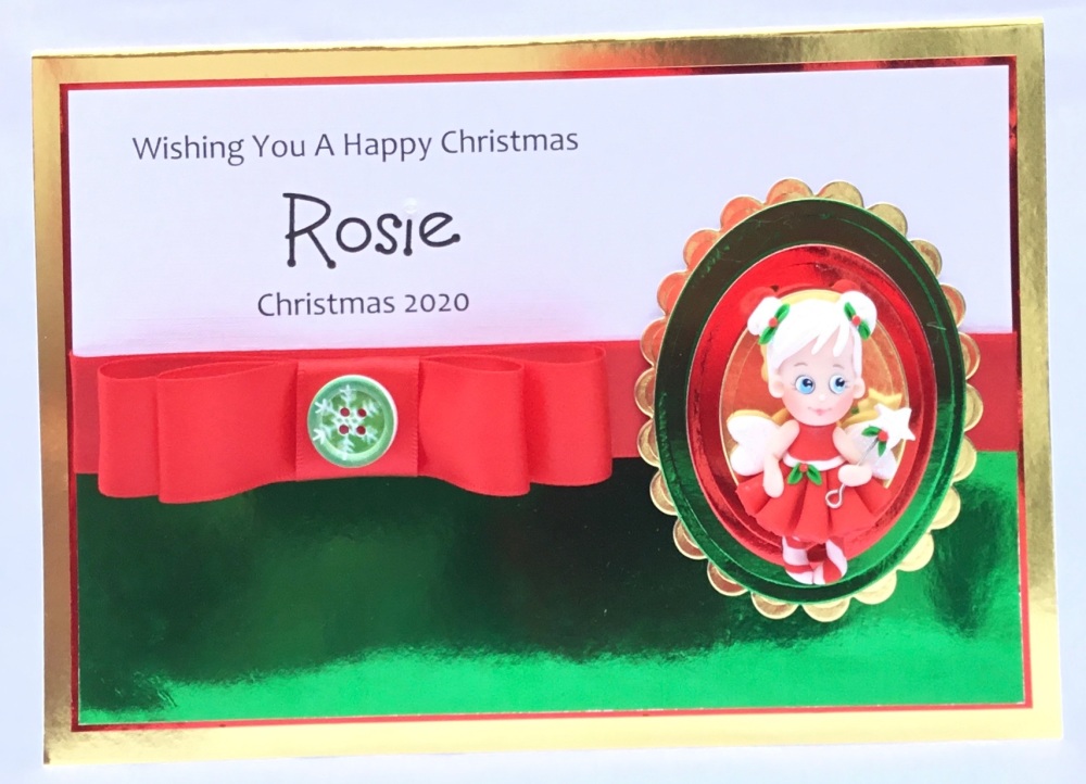 Personalised Christmas keepsake card