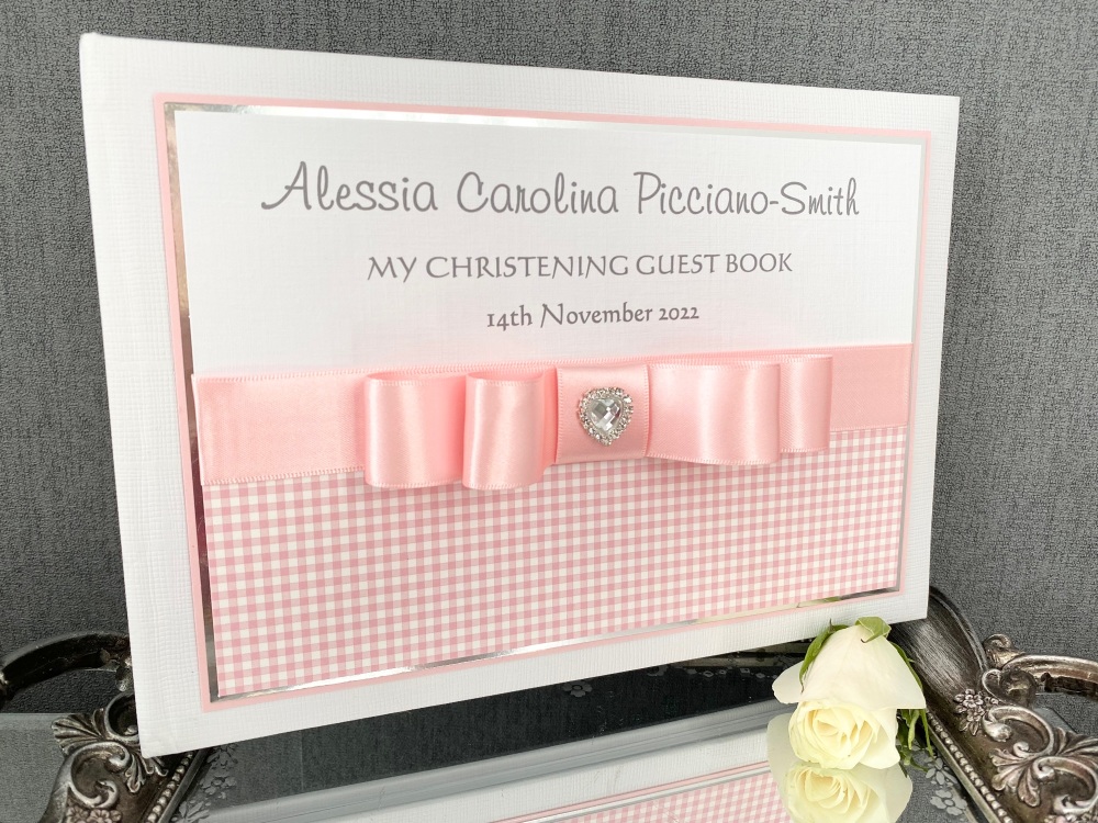 Personalised Christening Guest Book 