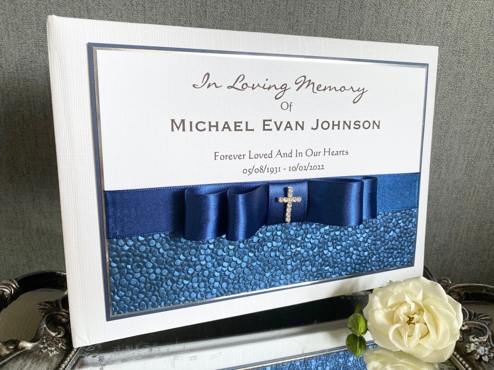Personalised Book Of Condolence