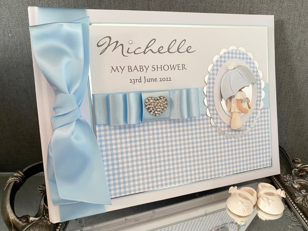 personalised Baby Shower Guest Book