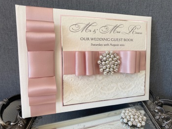 Luxury Personalised Wedding Guest Book