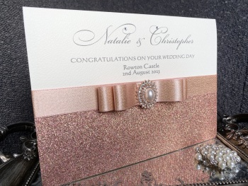 Luxury Personalised Wedding Keepsake Card