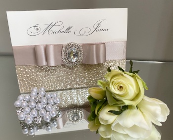 The Crystal Collection Guest Table Name Card
