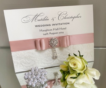 The Chantilly Collection Pocket Wedding Invitation