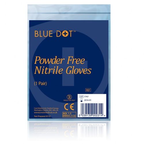 Disposable Blue Nitrile Gloves (pair)