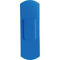 Blue Detectable 7.2cm x 2.5cm Plasters 
