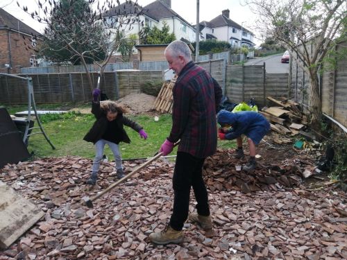 smashing stones