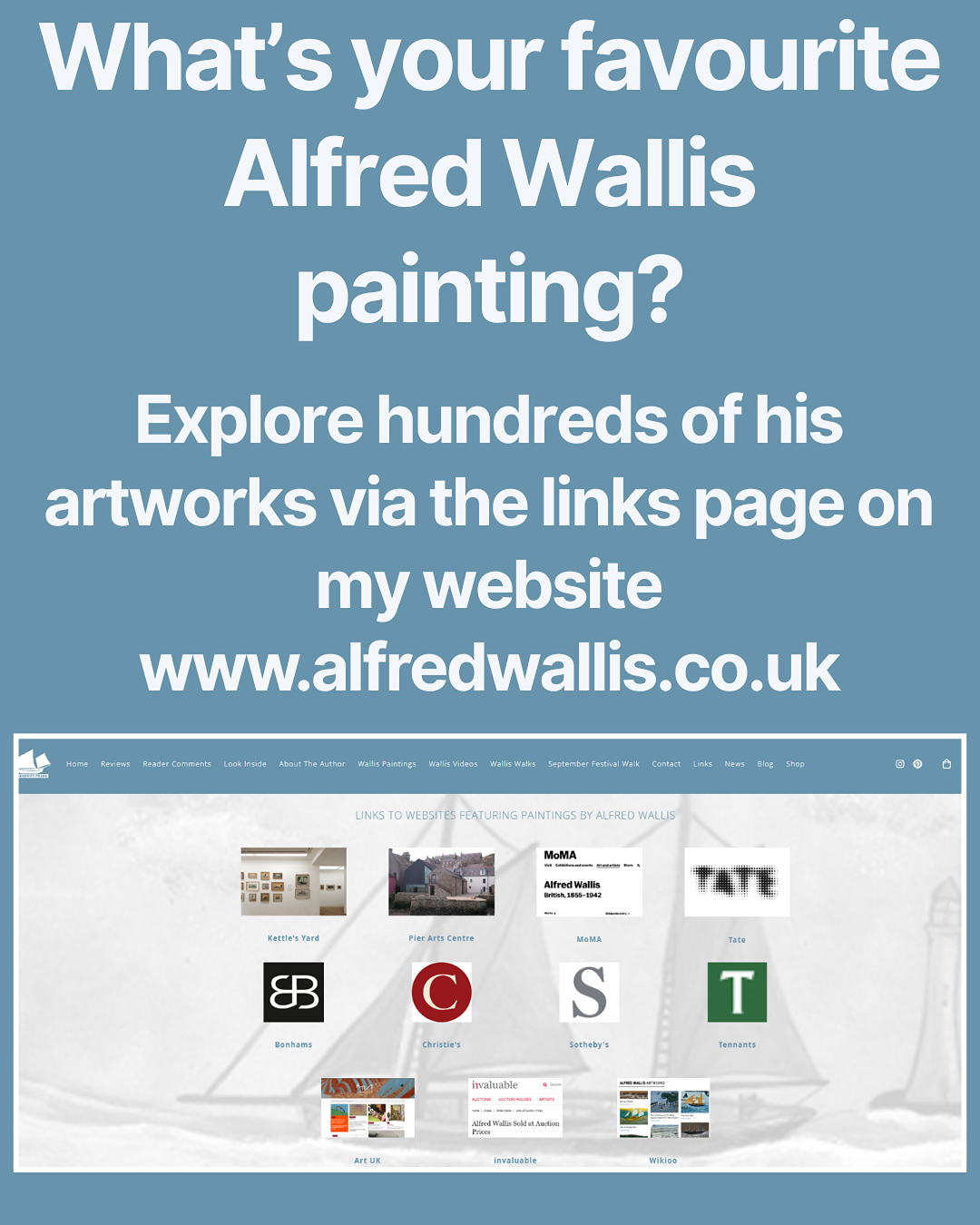 Links to Alfred Wallis's paintings