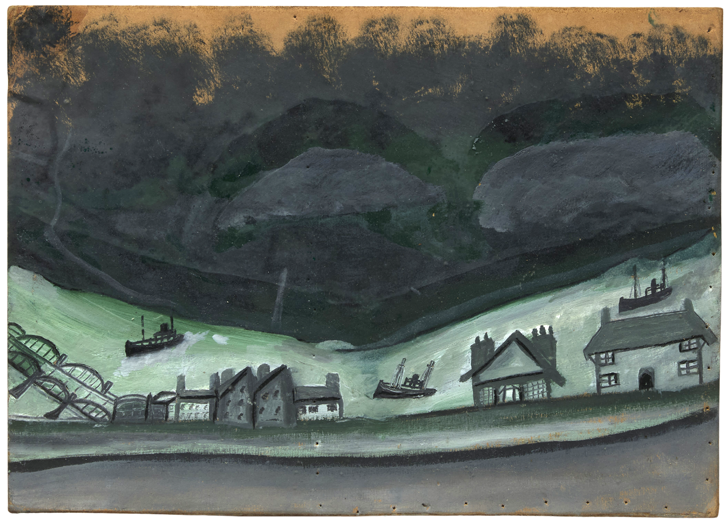Untitled (Harbour View) by Alfred Wallis, ca. 1936
