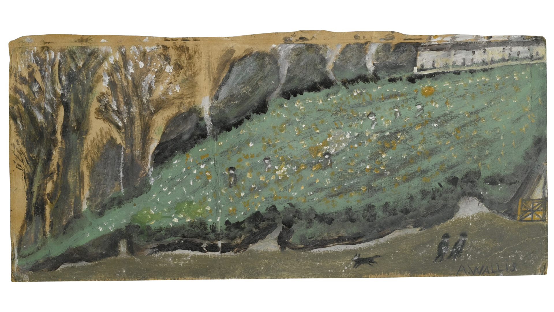 Alfred Wallis painting titled 'Picking Flowers'