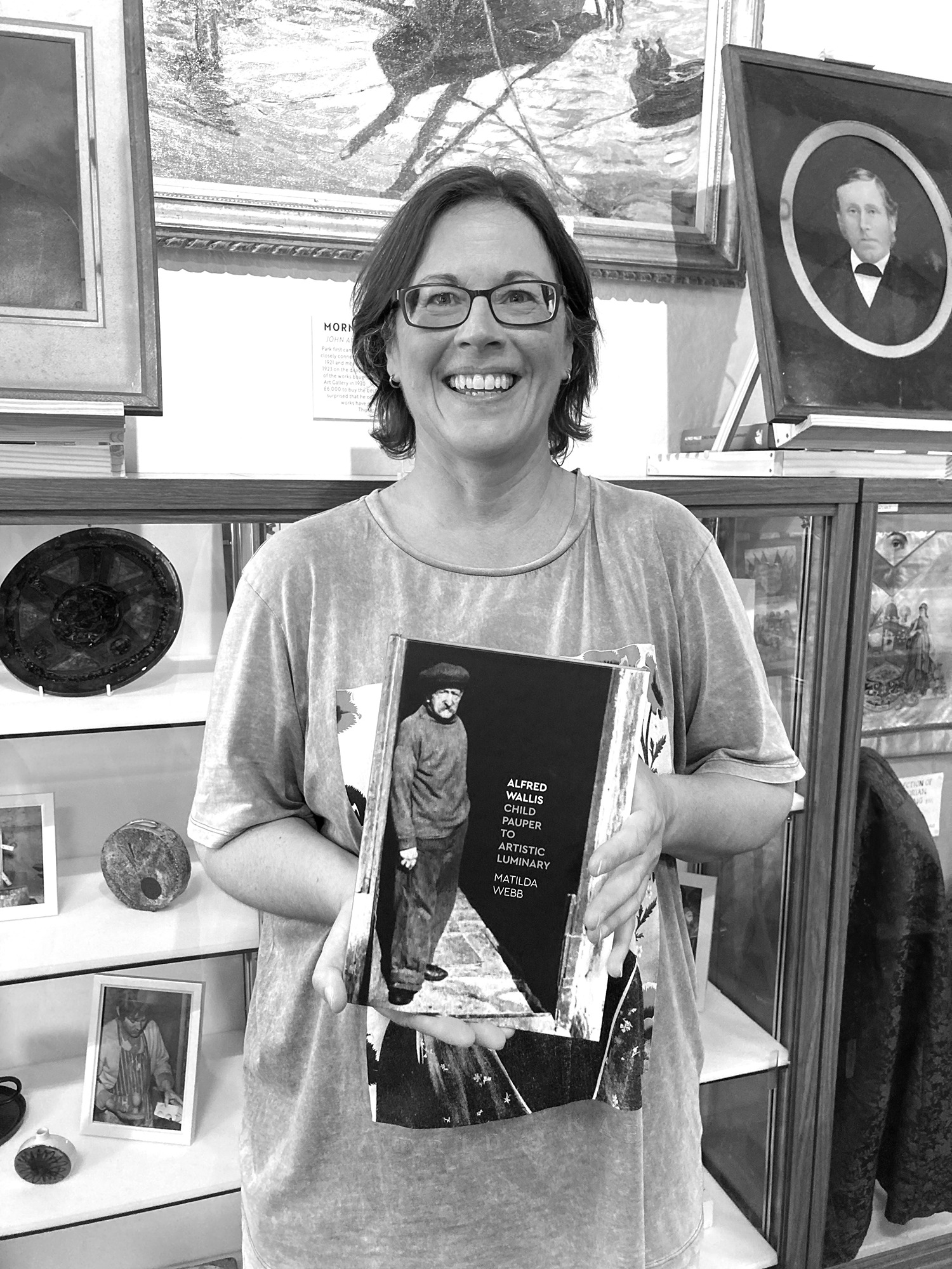 Author Matilda Webb at the launch of her Alfred Wallis biography