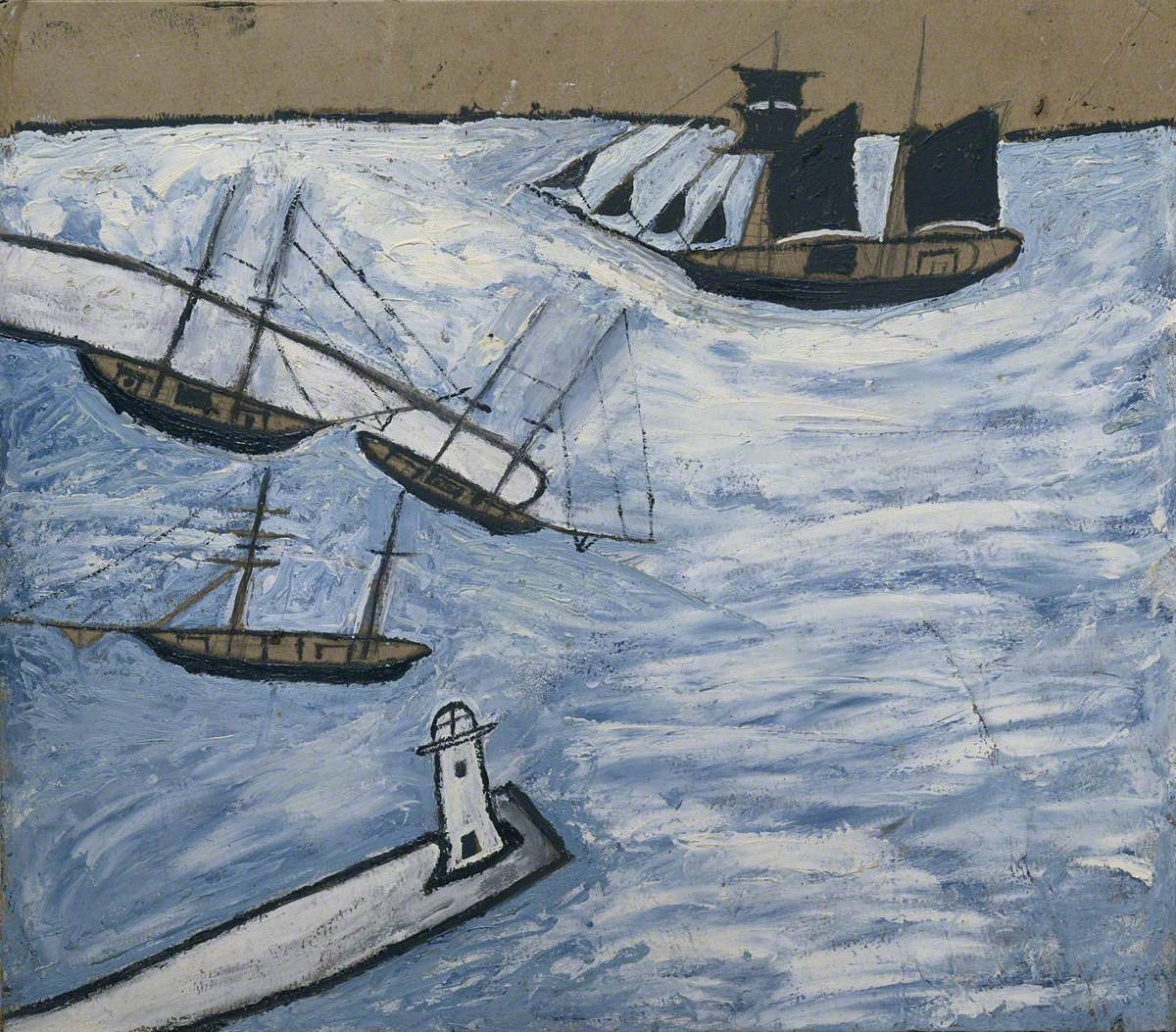 Alfred Wallis painting 'what use to Be'