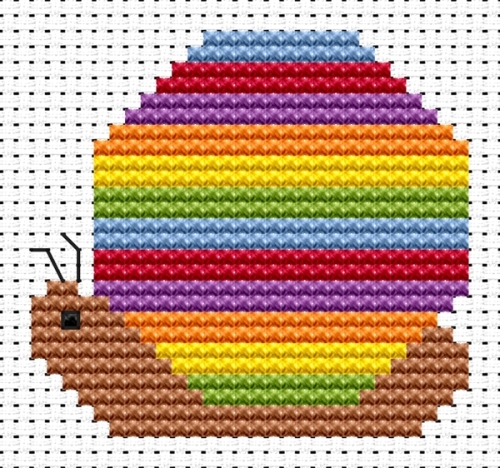 Snail Cross Stitch - Sew Simple