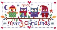 Christmas Owls Cross Stitch Kit 